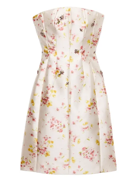 Prada floral-print embellished dress