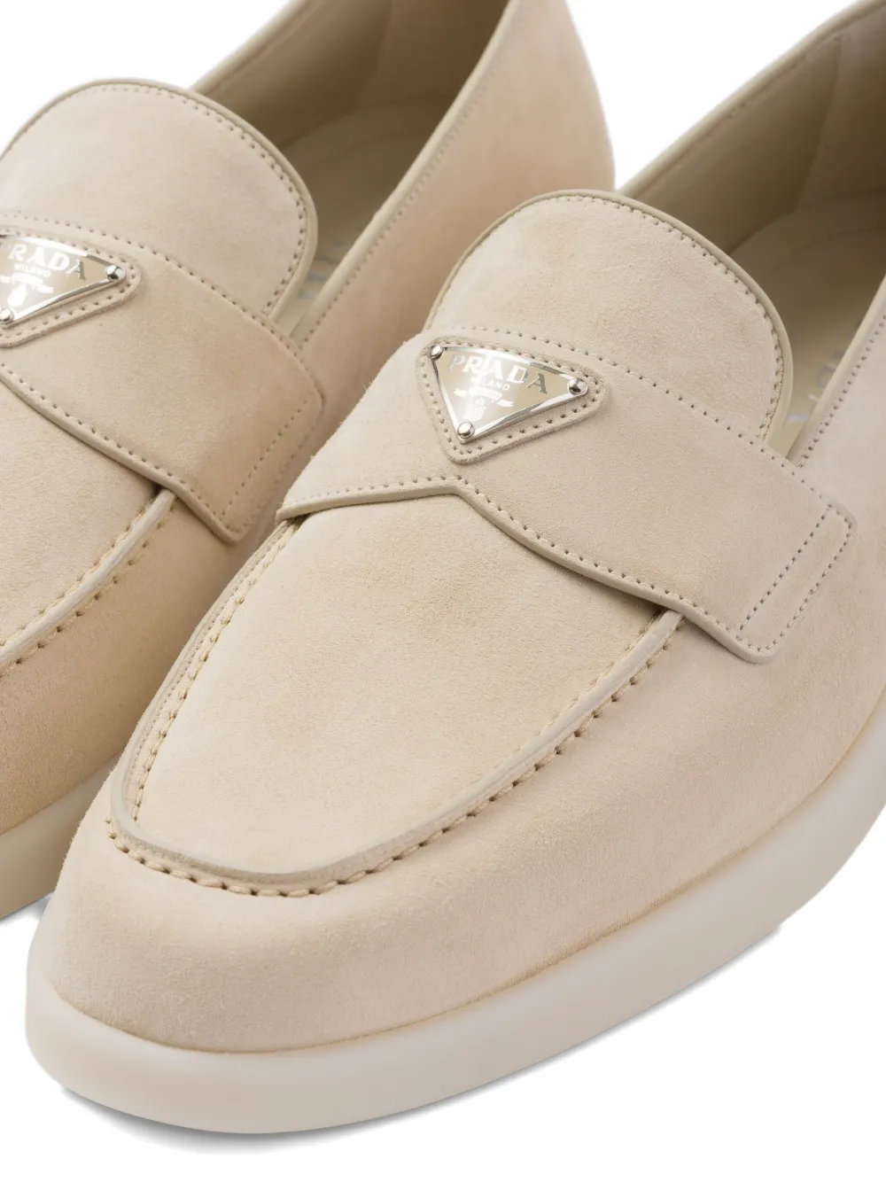 Prada Suede loafers Neutrals