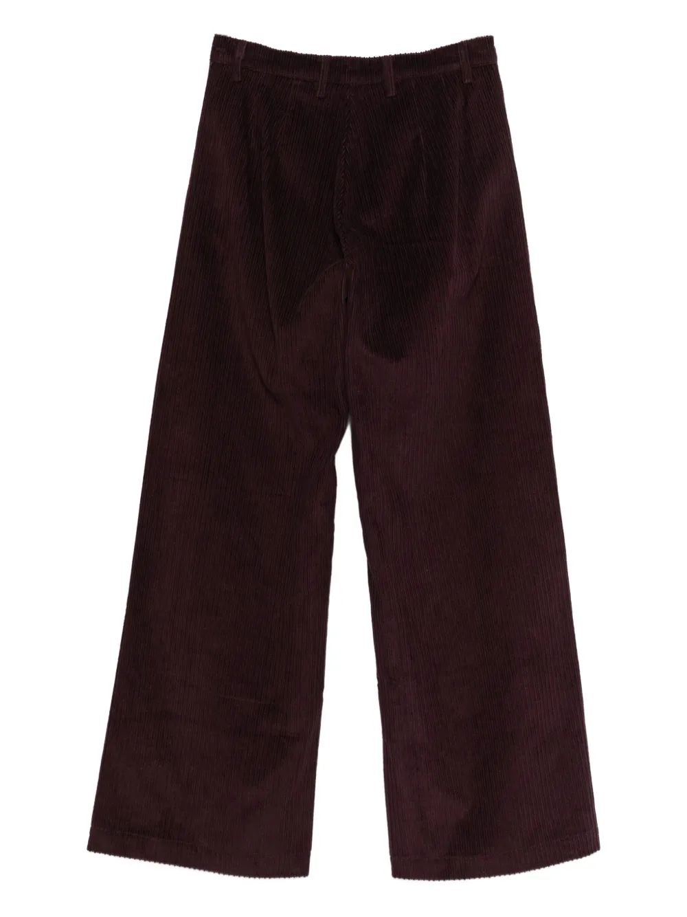 Mii Ribfluwelen straight broek - Rood
