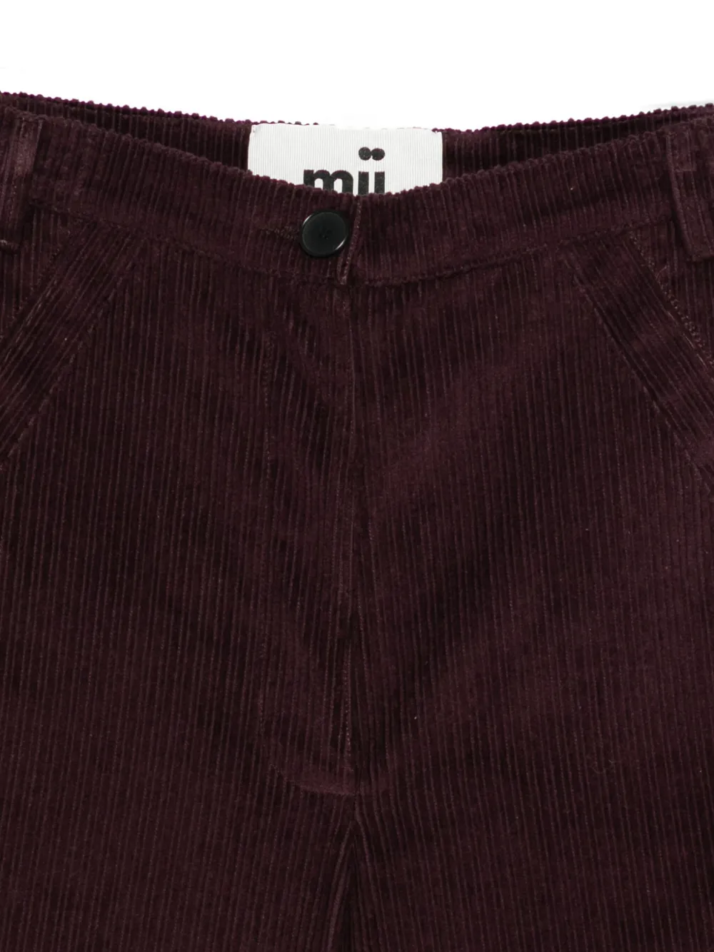 Mii Corduroy Straight-leg Trousers In Multi
