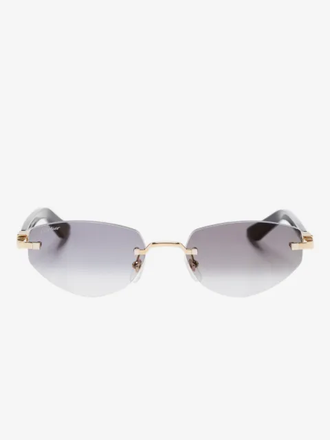 Cartier Eyewear geometric-frame sunglasses