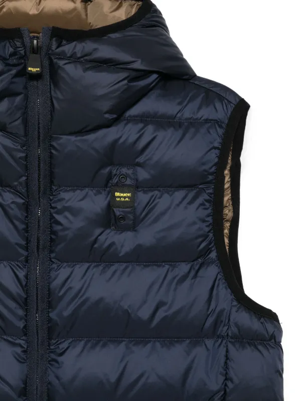 Blauer Colete Arden Matelassê Com Capuz | Azul | FARFETCH BR