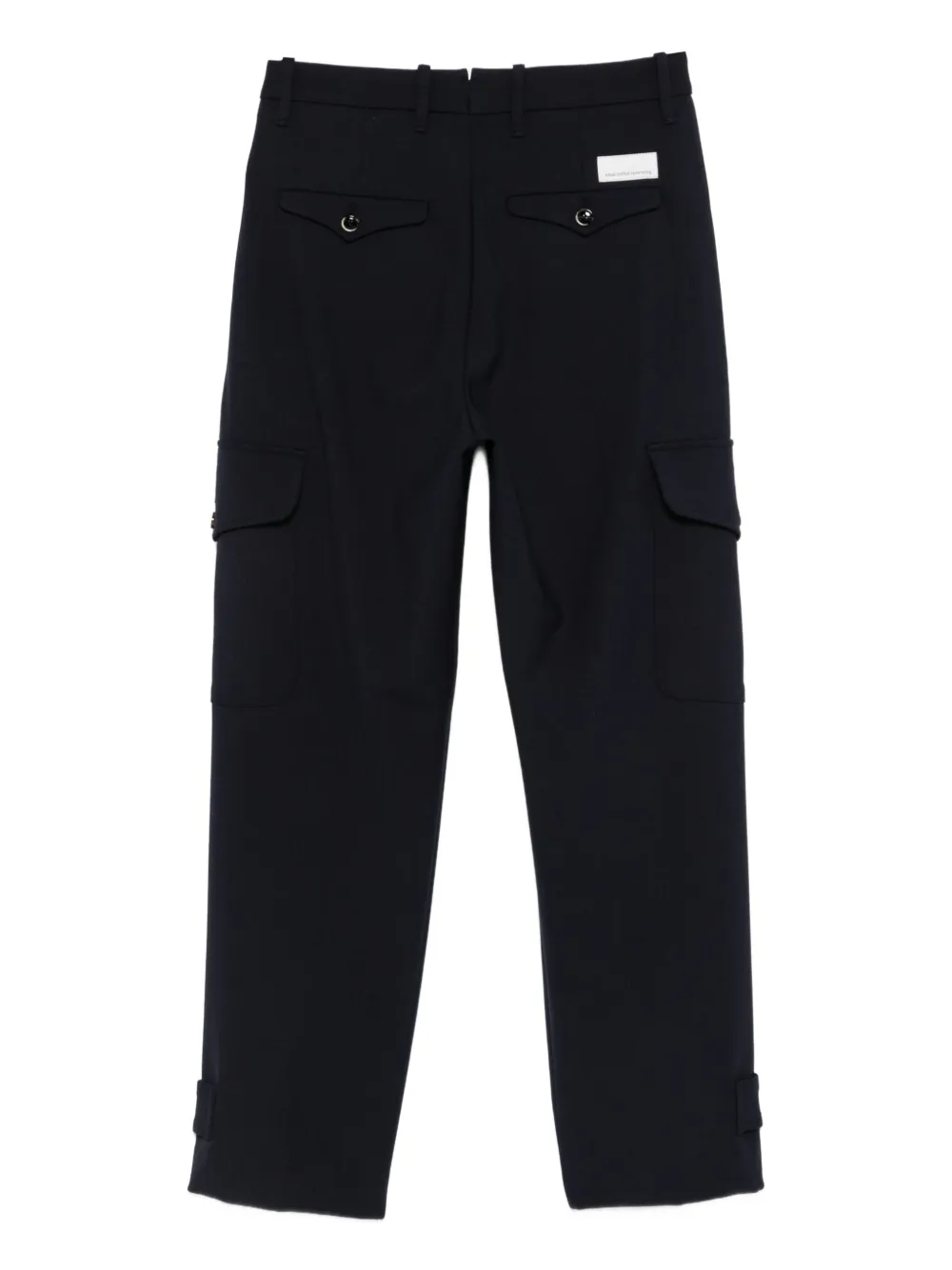 Nine In The Morning pleat-detail cargo trousers - Blauw