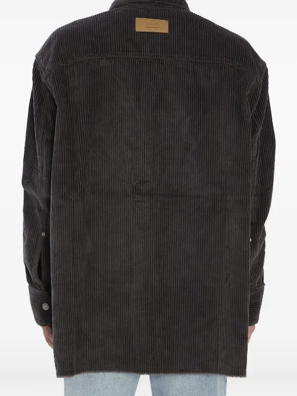 AMI Paris コーデュロイ シャツジャケット | グレー | FARFETCH JP