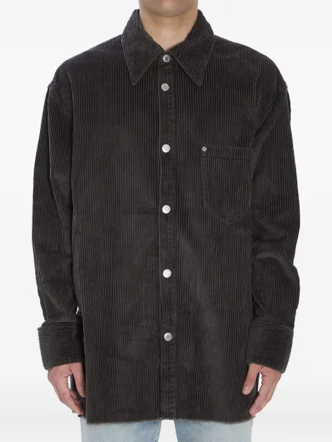 AMI Paris corduroy patch-pocket shirt jacket