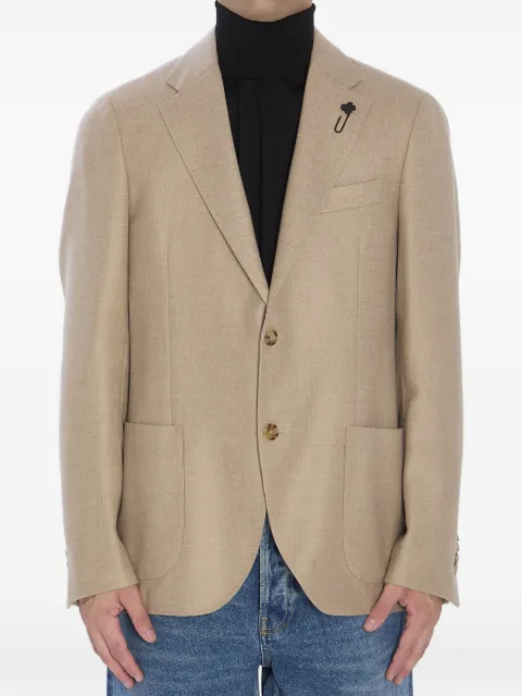 Lardini blazer de cachemira con bolsillo de parche