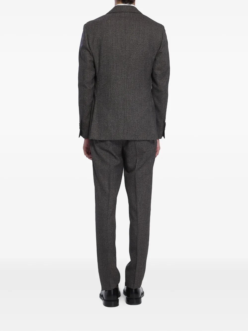 Lardini Single-breasted Suit In Brown