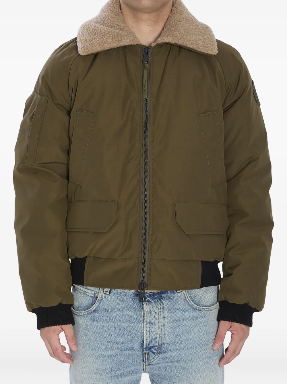 Canada Goose Men Chilliwack Aviator Bomber Jacket In Green