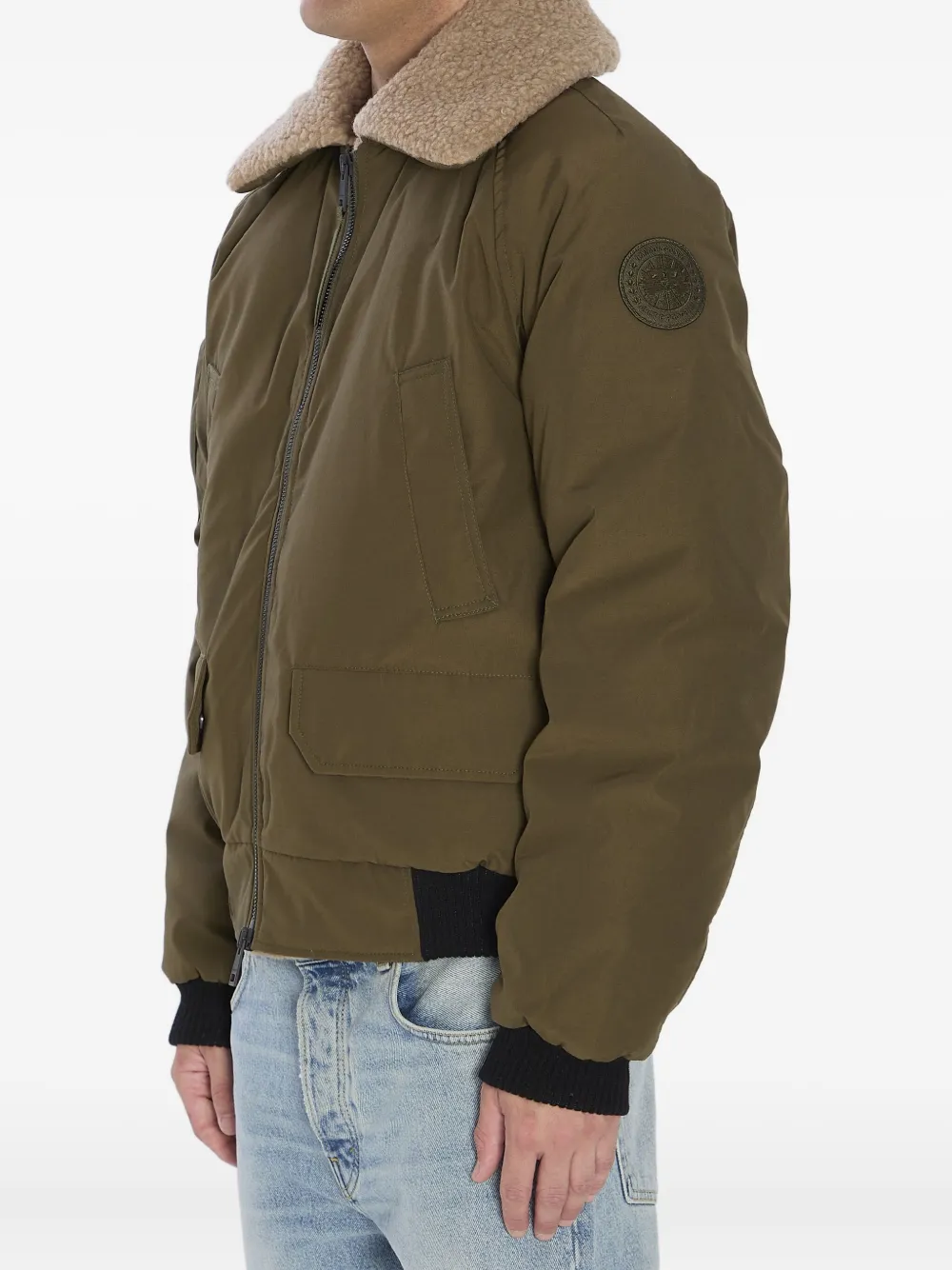 Canada Goose Men Chilliwack Aviator Bomber Jacket In Green