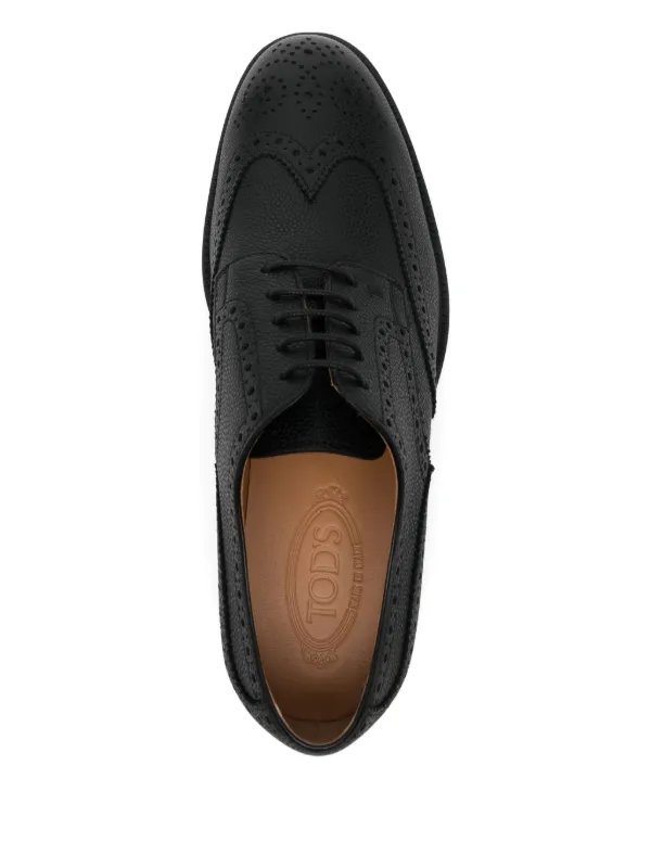 Tod's レザー ダービーシューズ | ブラック | FARFETCH JP