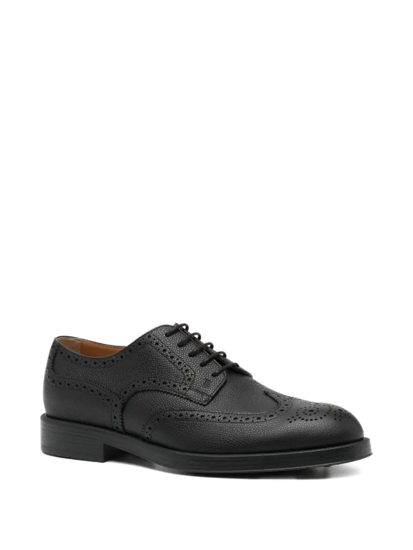 【極美品】TOD'S トッズ ダービーシューズ プレーントゥ レザー 8 黒 Tod's レザー ダービーシューズ | ブラック | FARFETCH JP