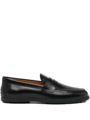 Tod's レザーローファー | ブラック | FARFETCH JP