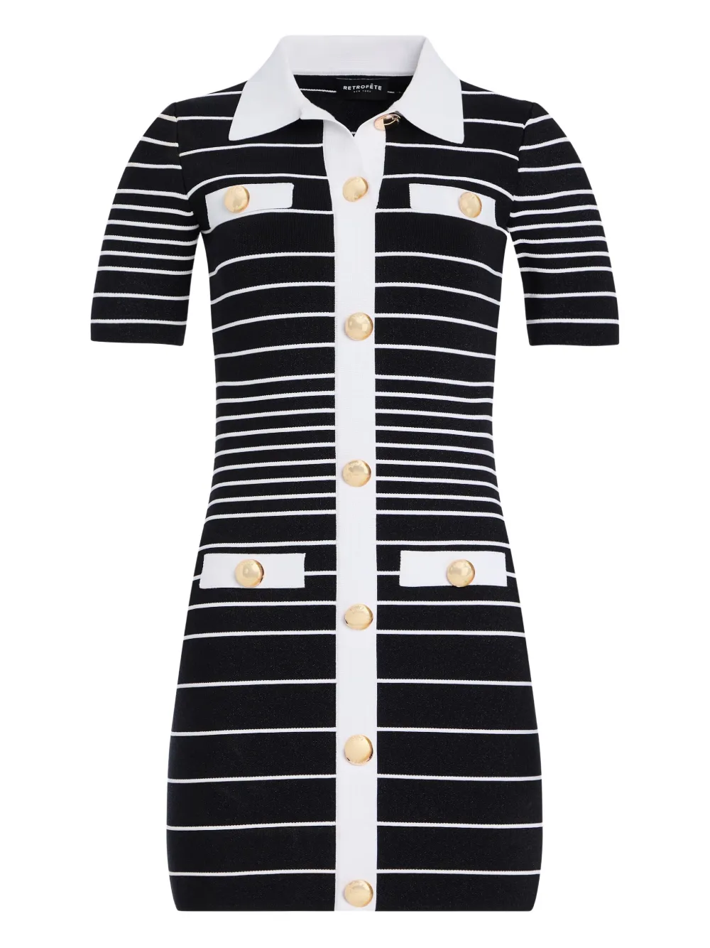 Retroféte Kiersten Dress In Black