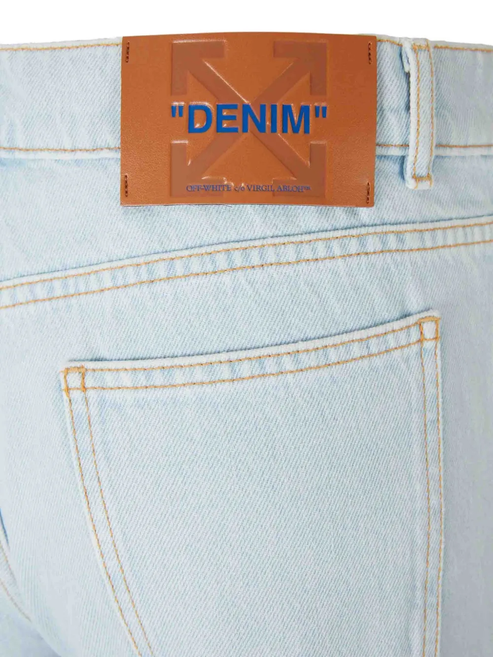 Off-white Cotton Jeans In Blue