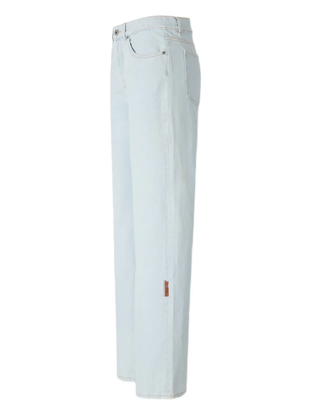 Off-white Cotton Jeans In Blue