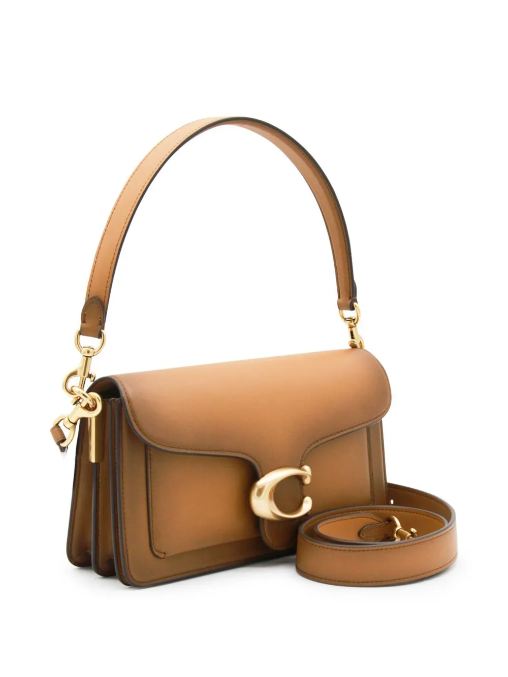 Coach Tabby leren schoudertas Bruin