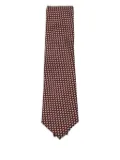 Zegna geometric-pattern tie - Red