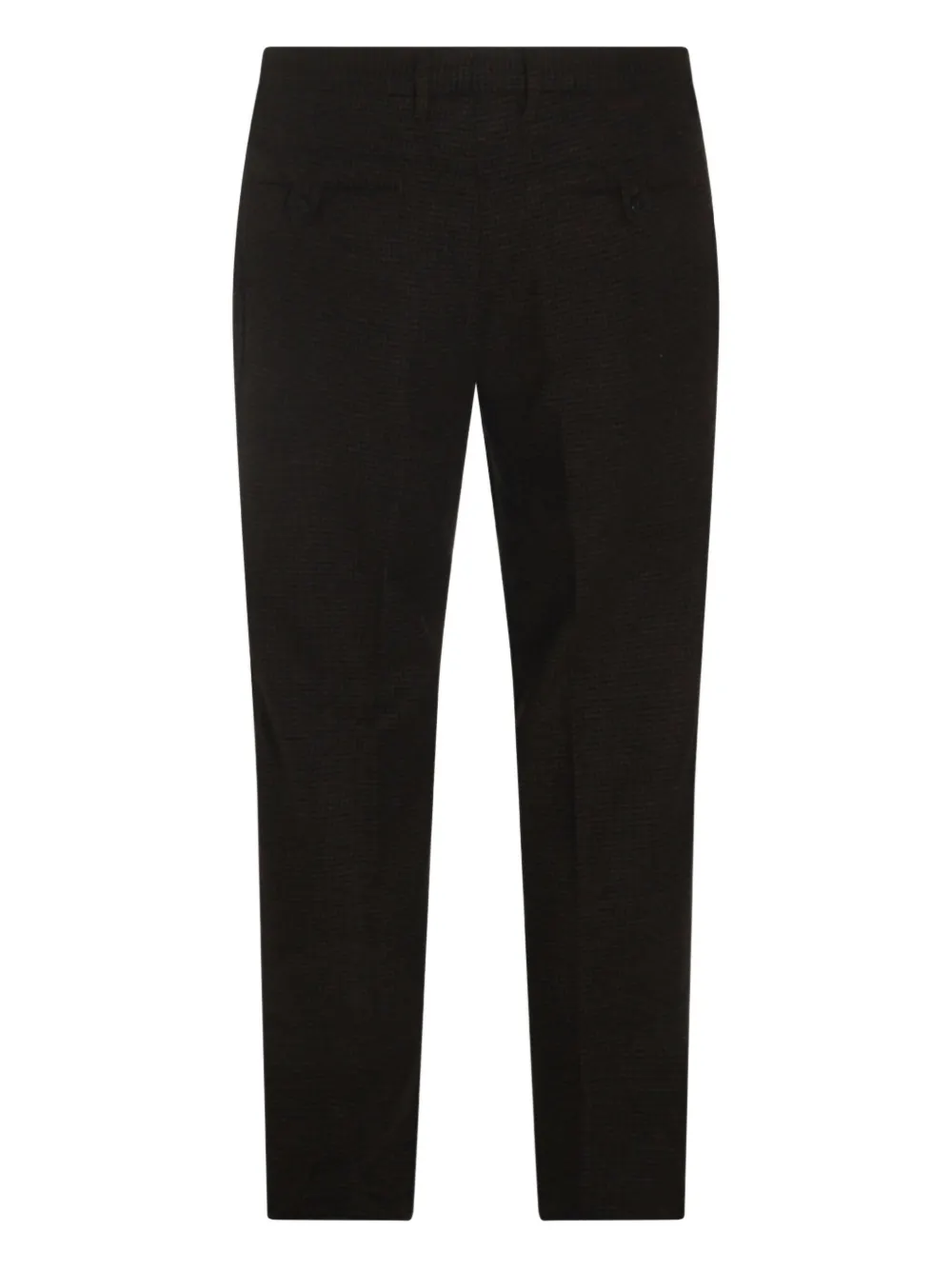 Incotex Pleated Check Trousers In Brown