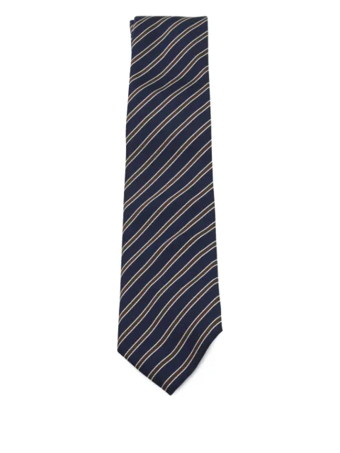 Zegna diagonal-striped tie
