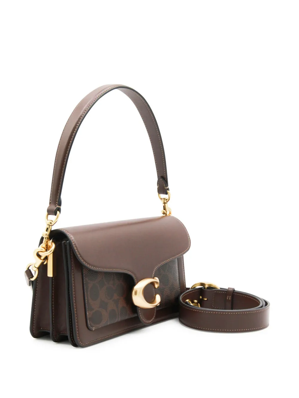 Coach Tabby 26 schoudertas met logoplakkaat Bruin