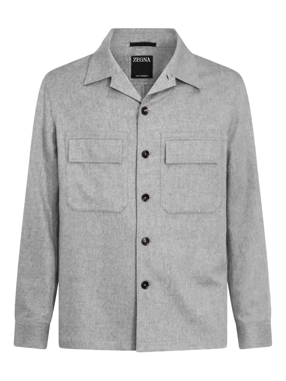 Zegna double-pocket cashmere jacket | Grey | Image 1