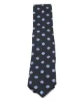 Zegna floral-pattern tie - Blue