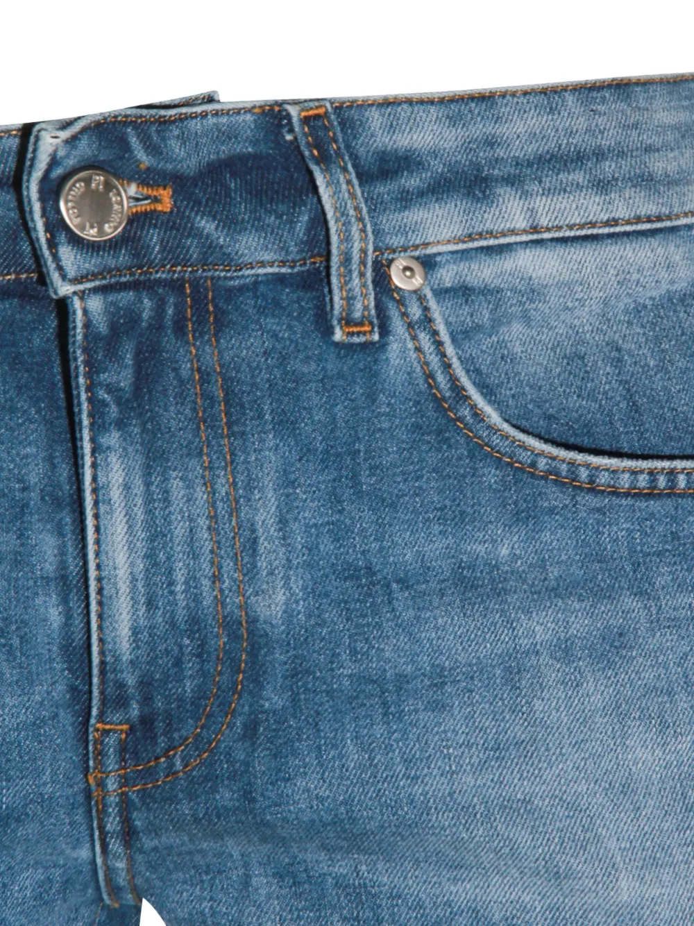 Pt Torino Cotton Jeans In Blue