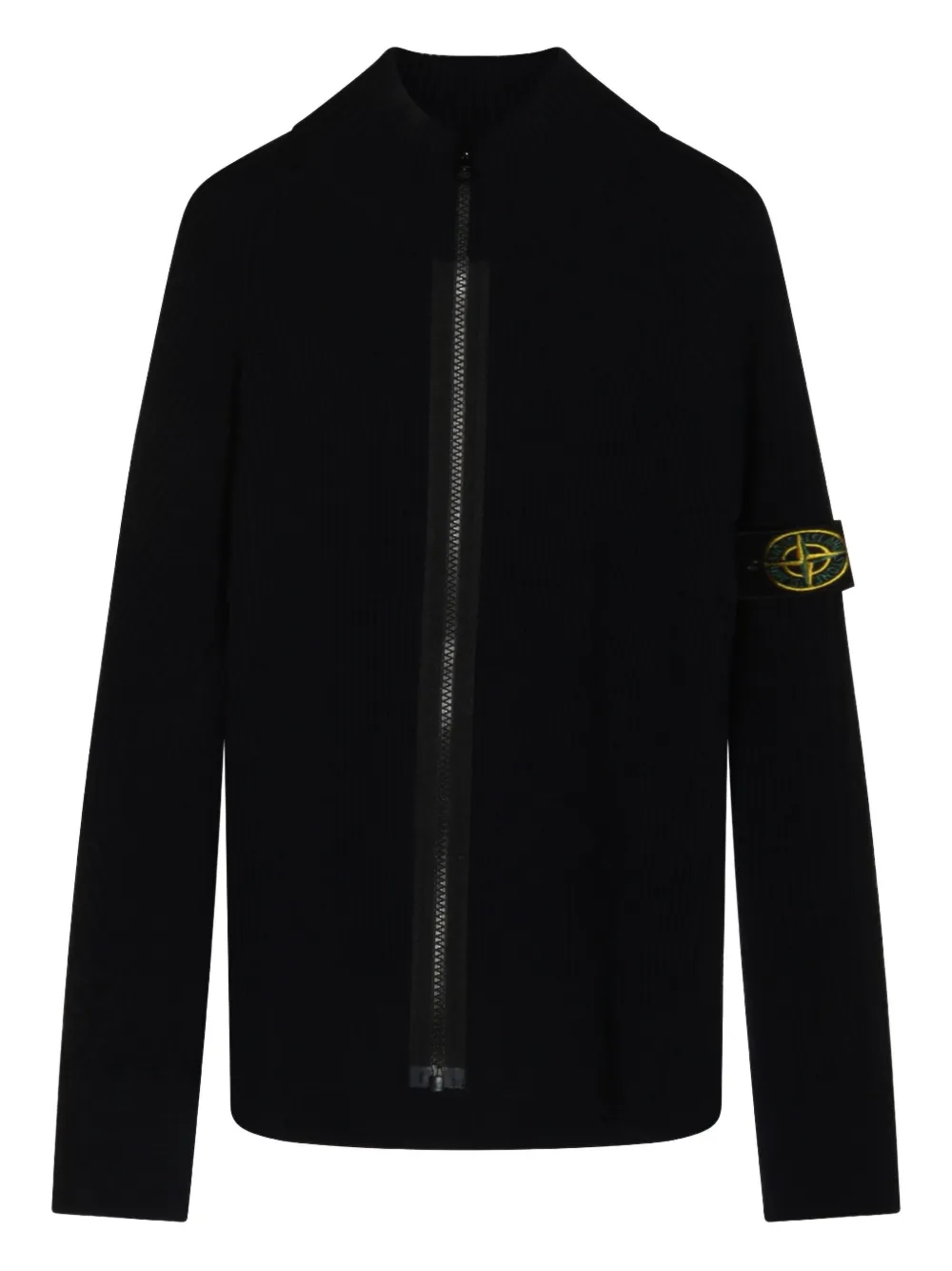 Stone Island Junior ジップアップ セーター - ブルー Stone Island Junior ジップアップ セーター - ブルー
