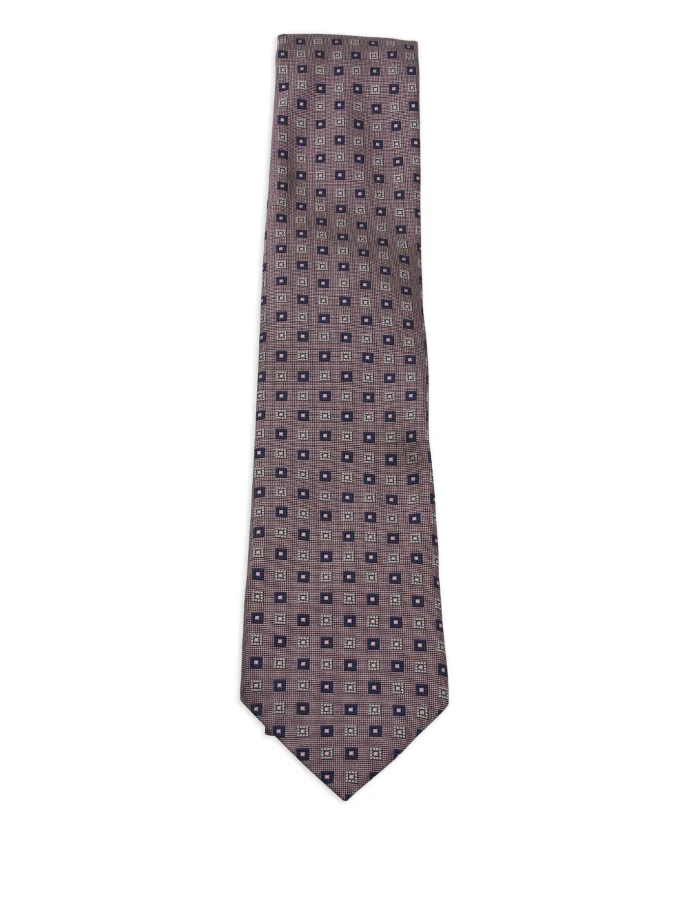 Zegna geometric-patterned tie - PI1 LIGHT PINK Zegna geometric-patterned tie - PI1 LIGHT PINK