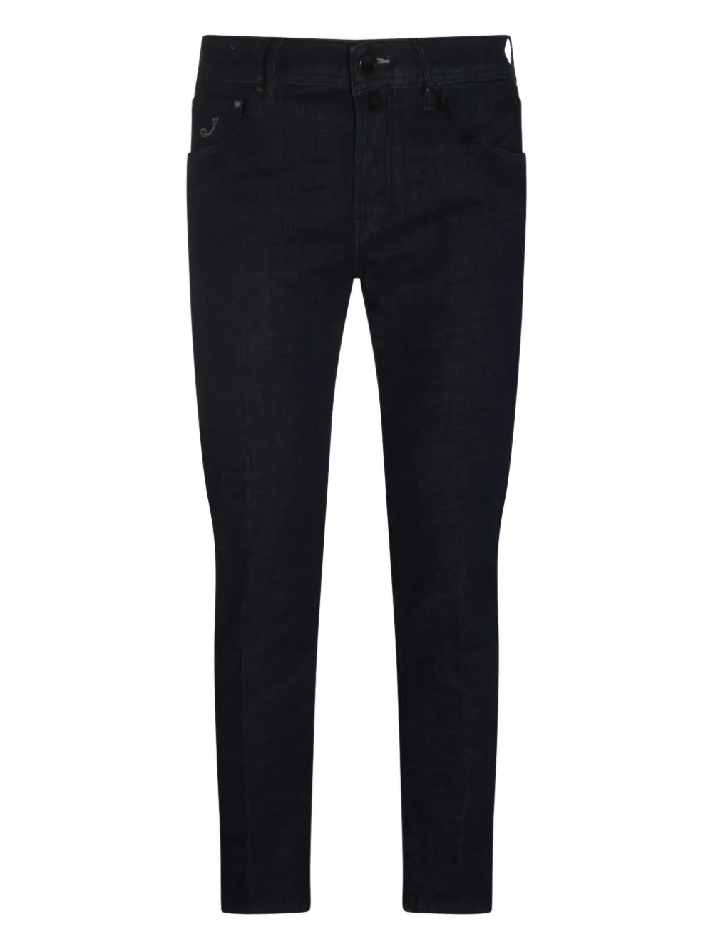 Jacob Cohën logo-patch jeans - ブルー Jacob Cohën logo-patch jeans - ブルー