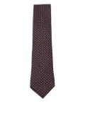 Zegna geometric-pattern tie - BU1 BLUE RED