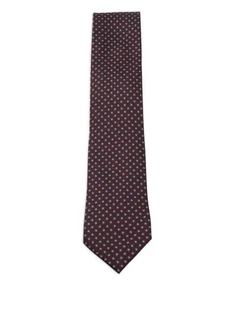 Zegna geometric-pattern tie