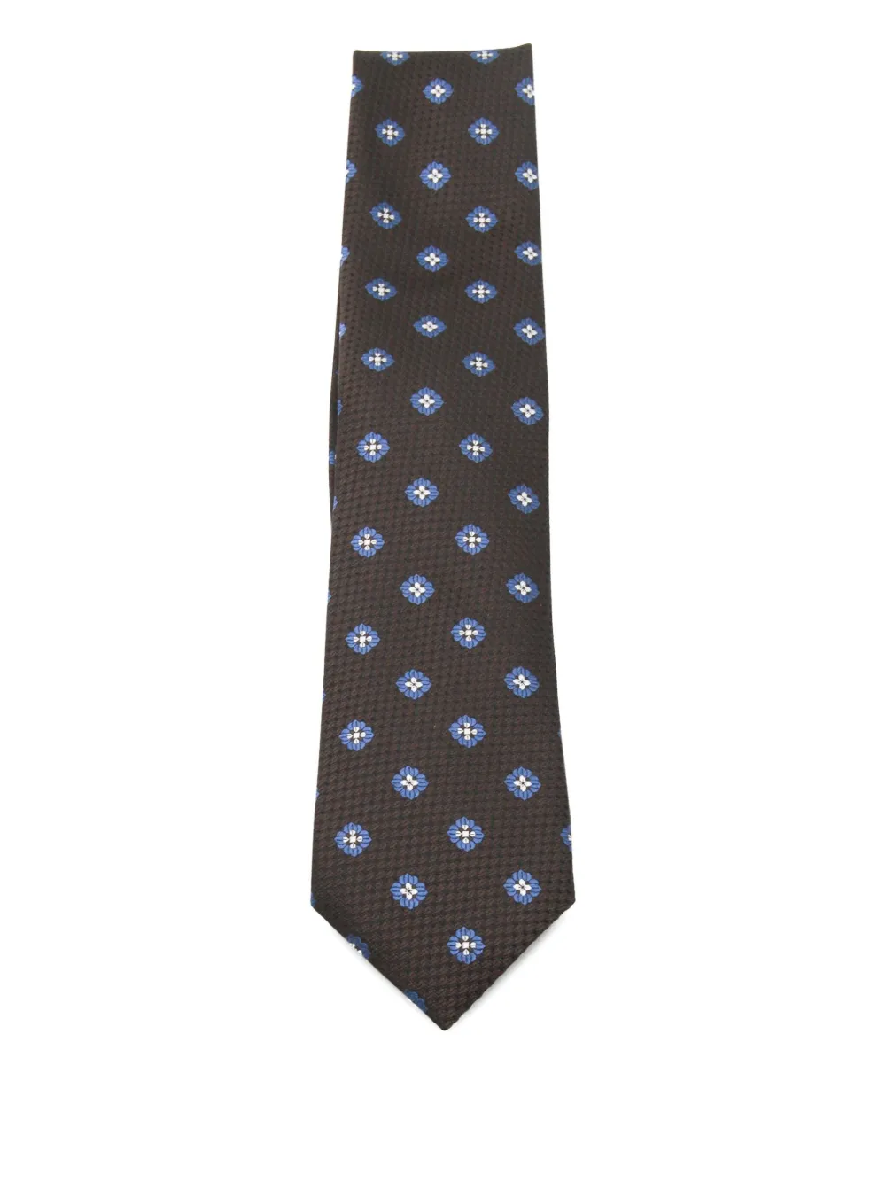 Zegna floral-patterned tie | Brown | Image 1