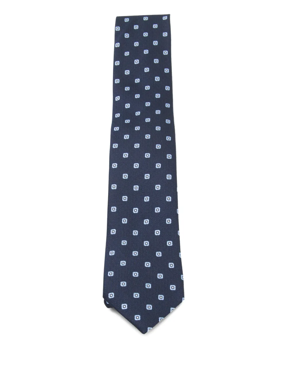 Zegna square-pattern tie | Blue | Image 1