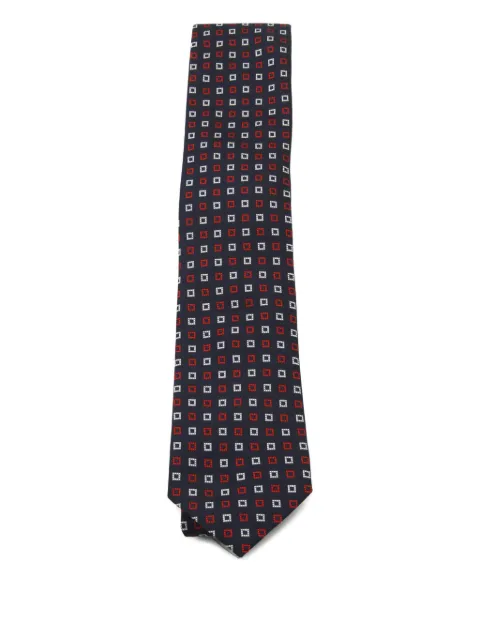 Zegna square-pattern tie