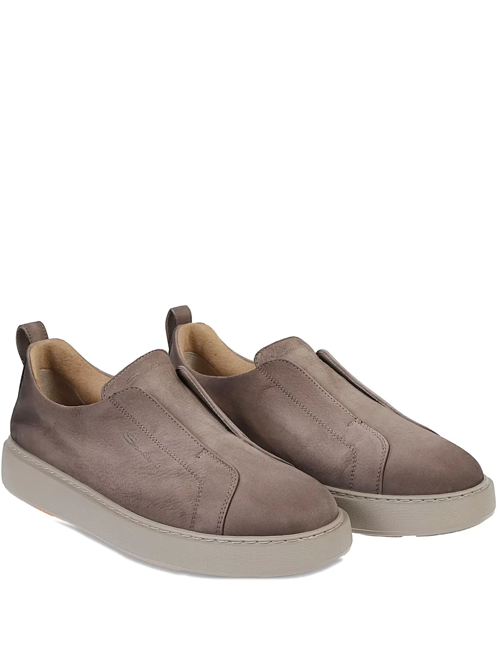 Santoni slip-on suede boots Bruin