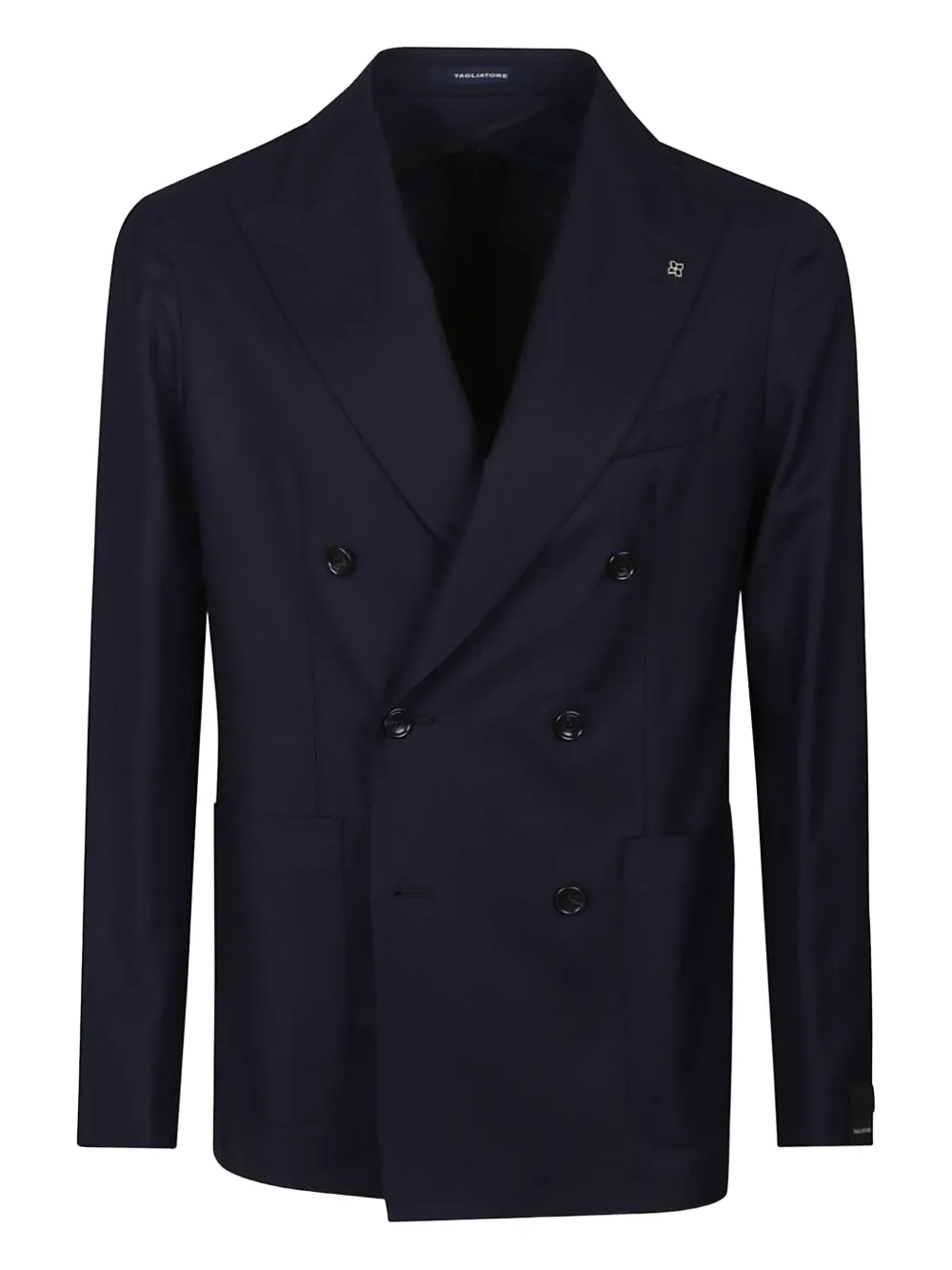 Tagliatore double-breasted wool jacket | Blue | Image 1
