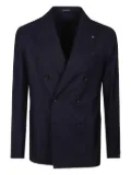 Tagliatore double-breasted wool jacket - Blue
