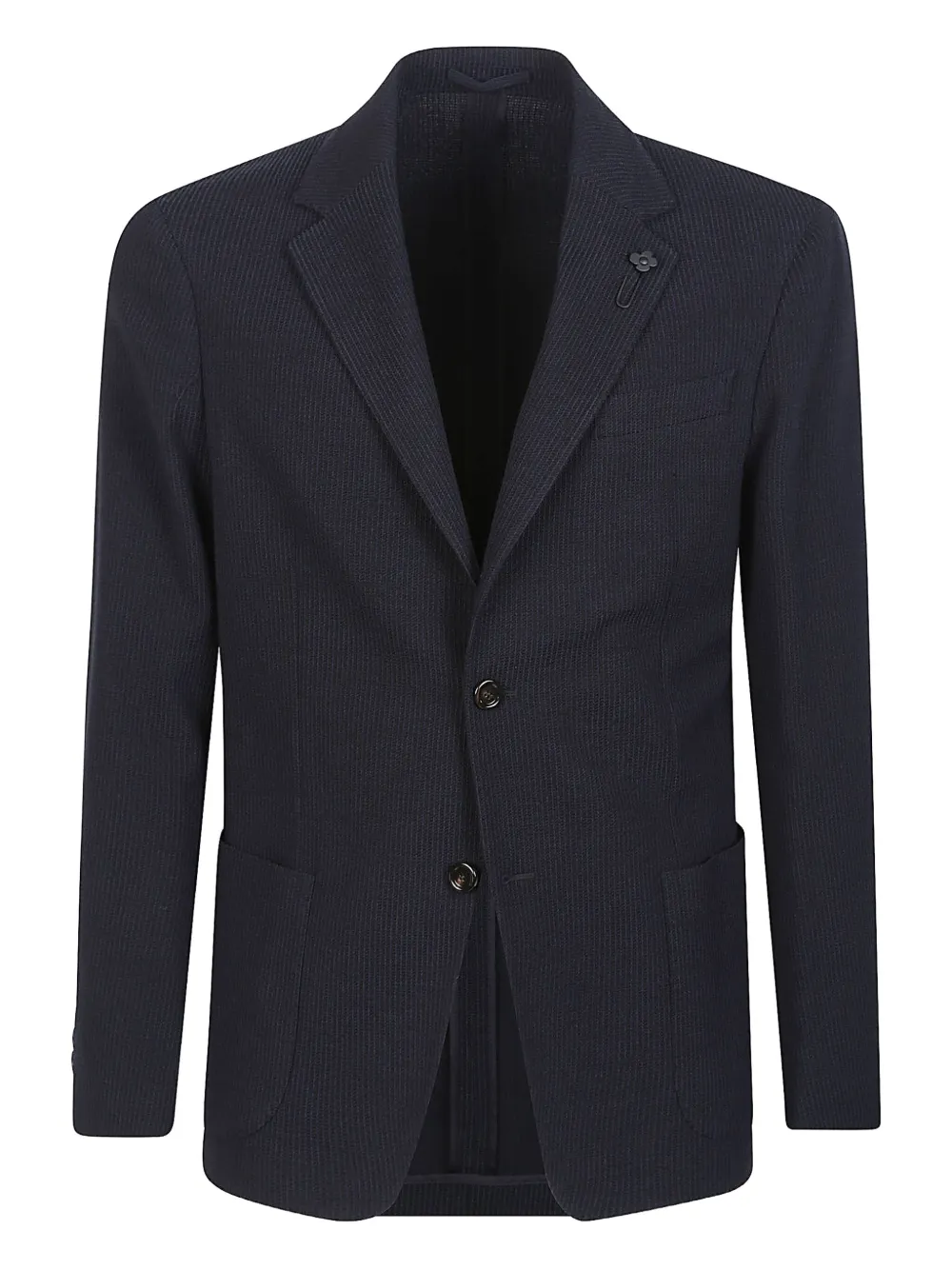 Lardini striped patch-pocket blazer | Blue | Image 1