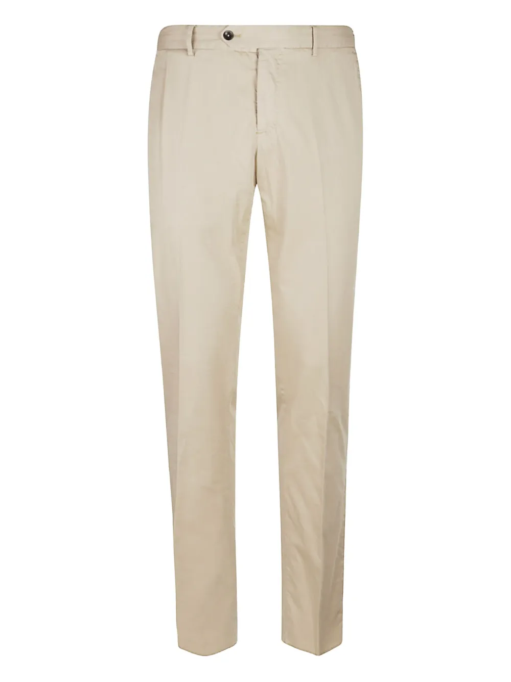 Pt Torino Cotton Trousers In Neutral