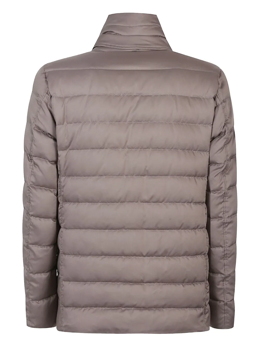 Herno Quilted Button-fastening Jacket In Neutral