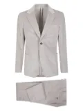 Lardini textured single-breasted suit - Grey
