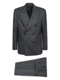 Lardini pinstripe double-breasted suit - Grey