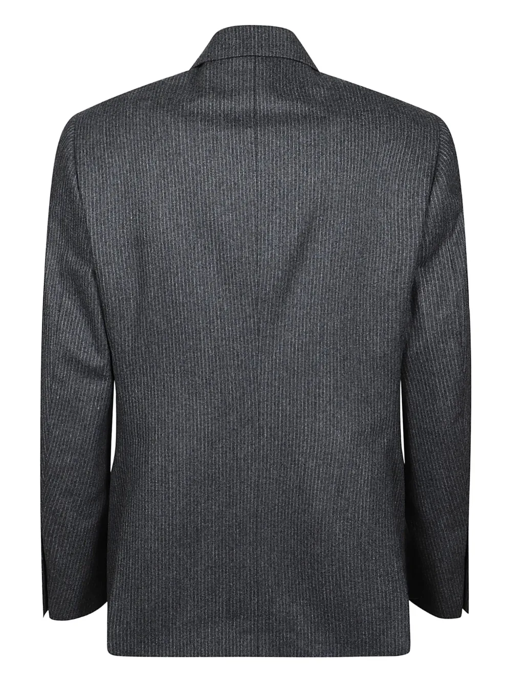 Lardini Pinstripe Double-breasted Suit In Gray