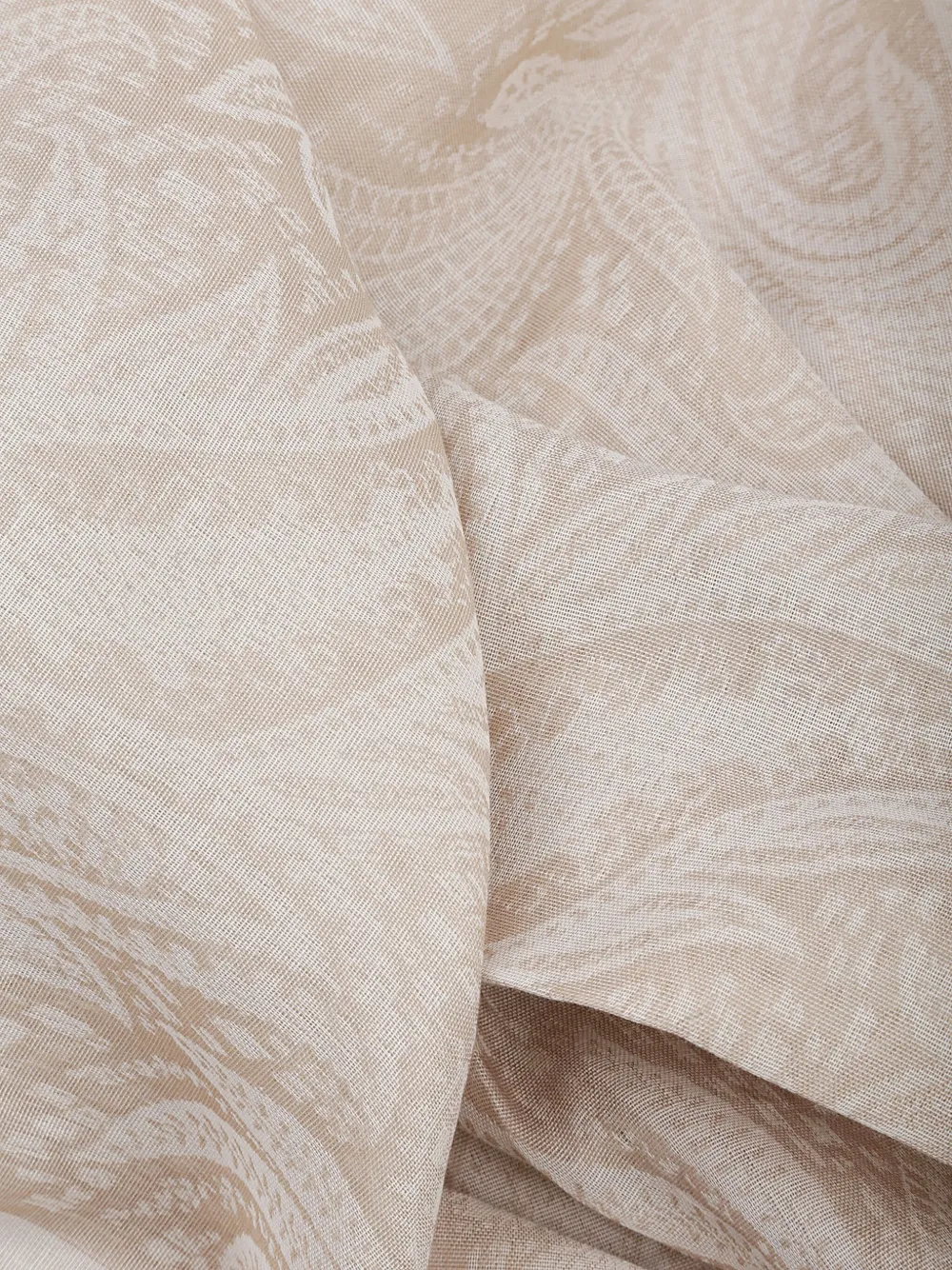 ETRO paisley-print cotton scarf - Beige