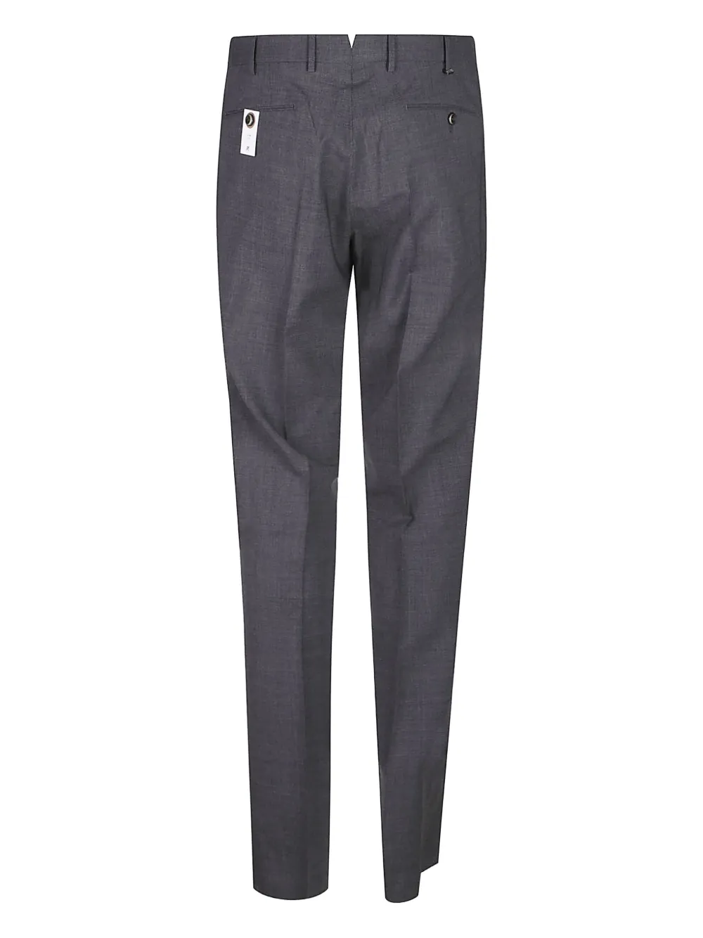 Pt Torino Pressed-crease Trousers In Gray