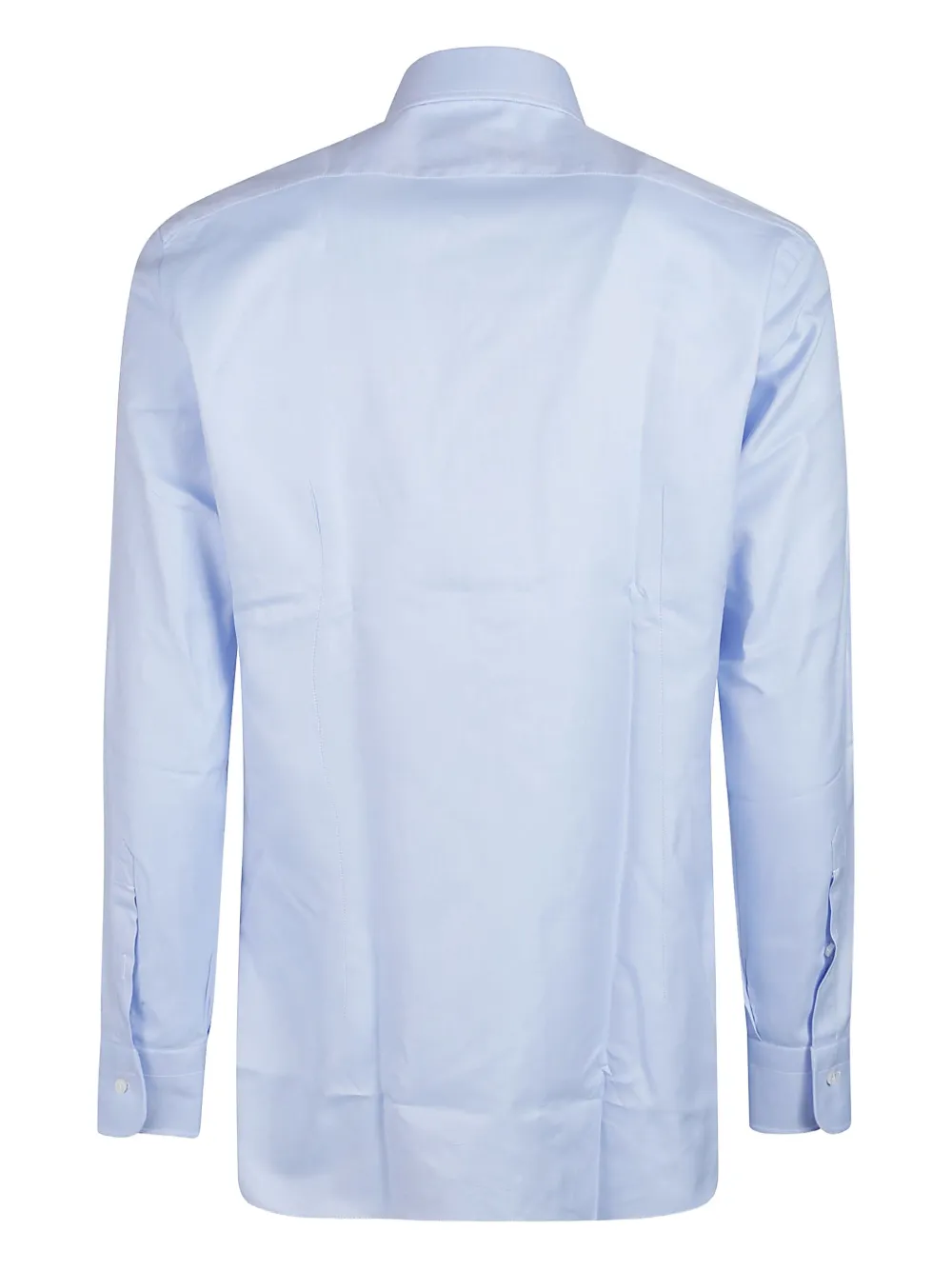 Barba Katoenen overhemd met knopen - Blauw