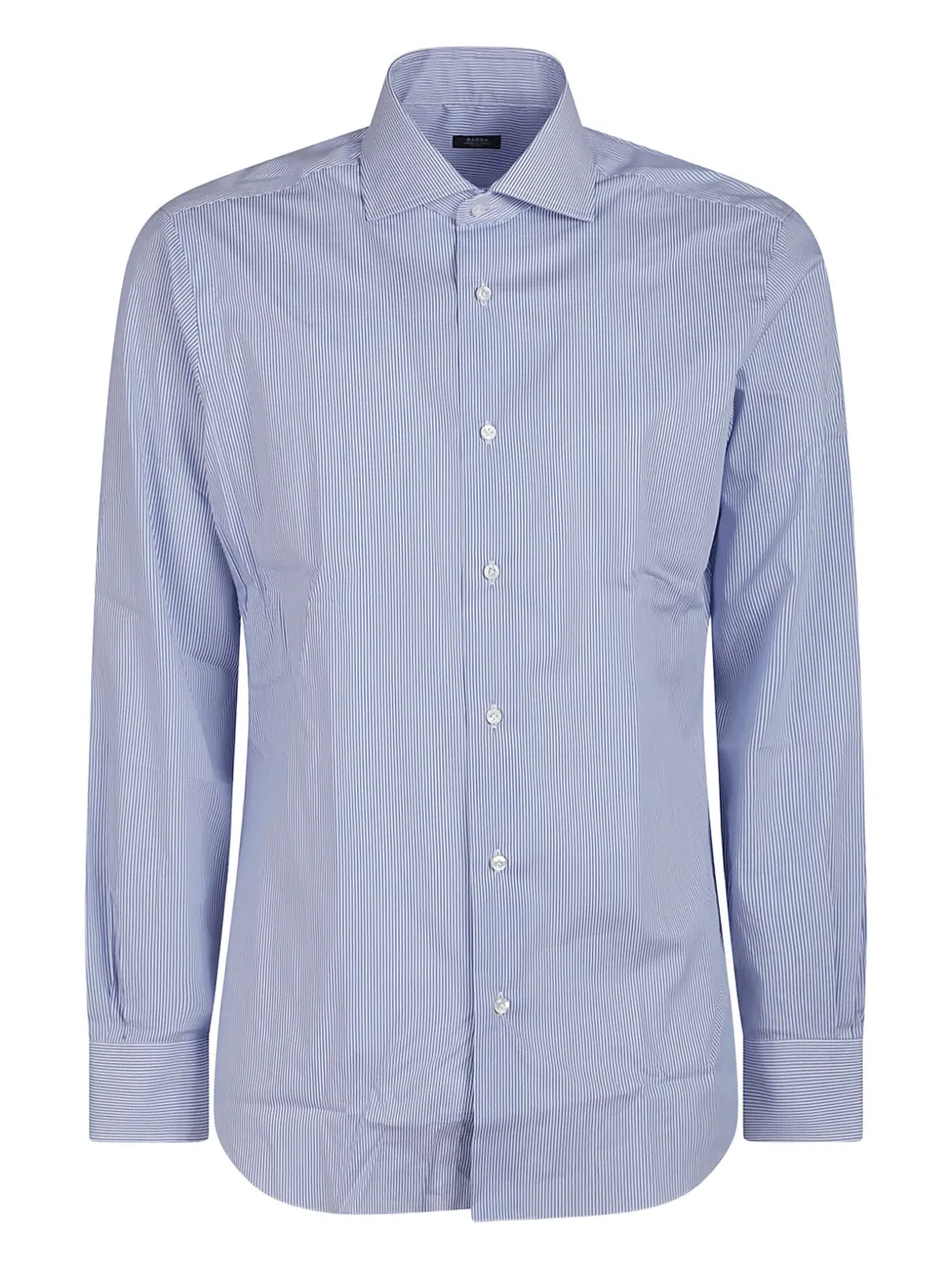 Barba striped cotton shirt | Blue | Image 1