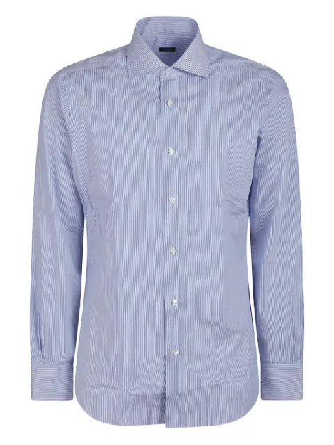 Barba striped cotton shirt