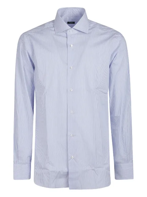 Barba striped cotton shirt